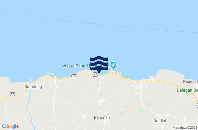 Sumurgayam, Indonesiaの潮見表地図