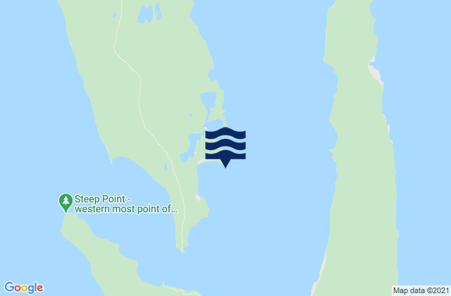 Sunday Island, Australiaの潮見表地図