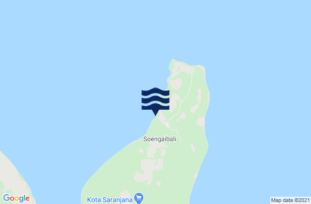 Sungaibali, Indonesiaの潮見表地図