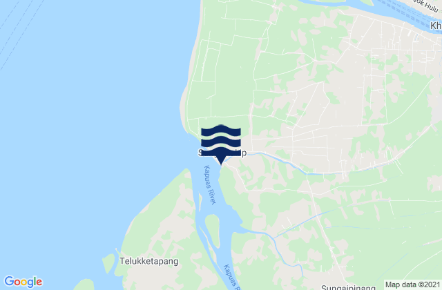 Sungaikakap, Indonesiaの潮見表地図