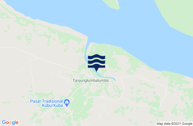 Sungaisegajah, Indonesiaの潮見表地図