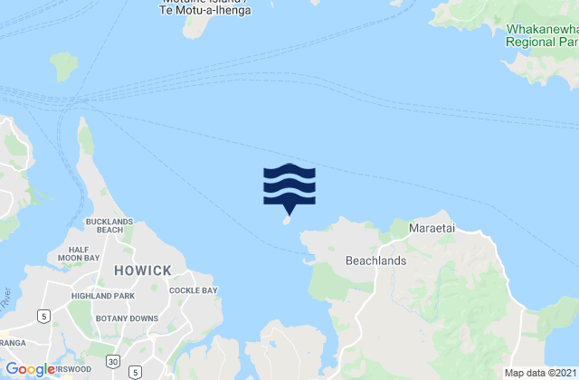 Sunkist Bay, New Zealandの潮見表地図