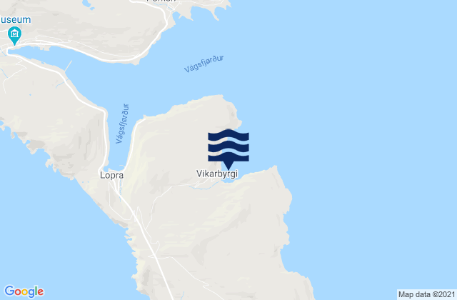 Sunnbøur, Faroe Islandsの潮見表地図