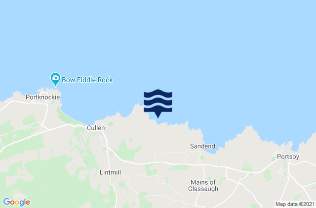 Sunnyside Beach, United Kingdomの潮見表地図
