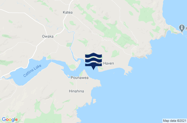 Surat Bay, New Zealandの潮見表地図