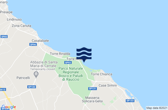 Surbo, Italyの潮見表地図