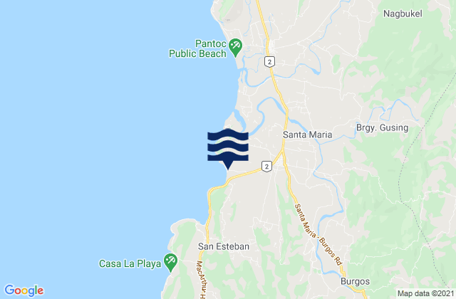 Suso, Philippinesの潮見表地図
