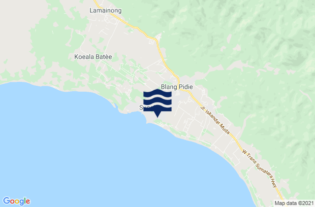 Susoh, Indonesiaの潮見表地図