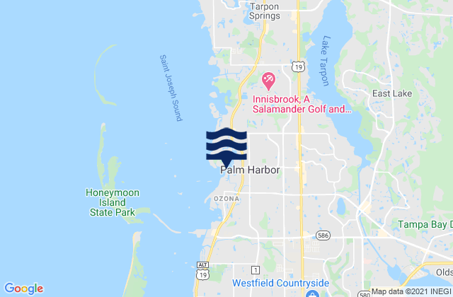 Sutherland Bayou, United Statesの潮見表地図