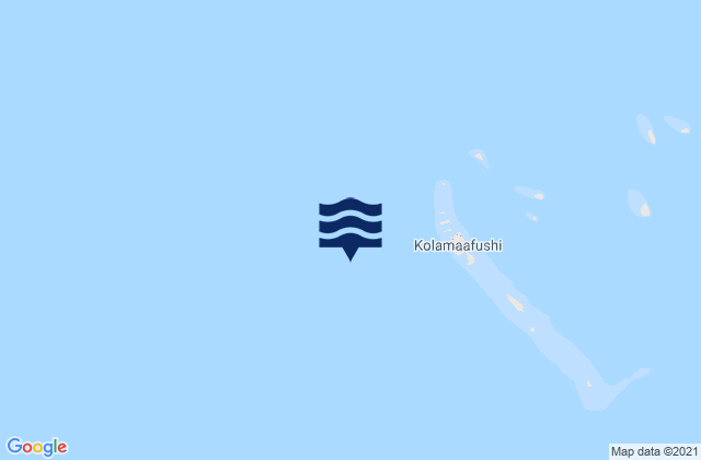 Suvadiva Atoll Maldive Islands, Indiaの潮見表地図