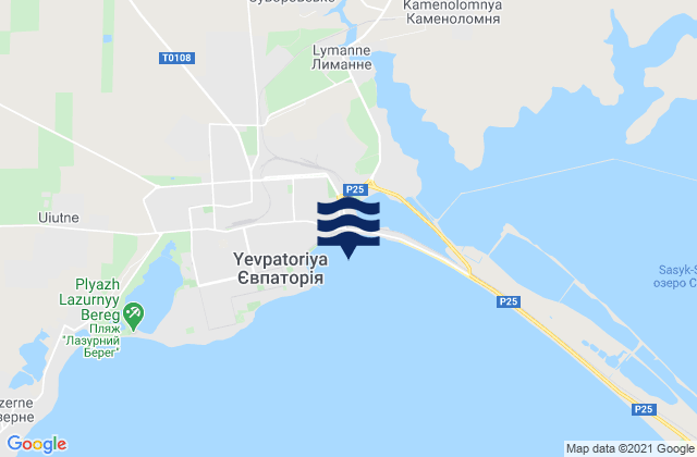 Suvorovskoye, Ukraineの潮見表地図