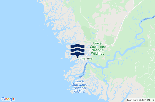 Suwannee (Salt Creek), United Statesの潮見表地図