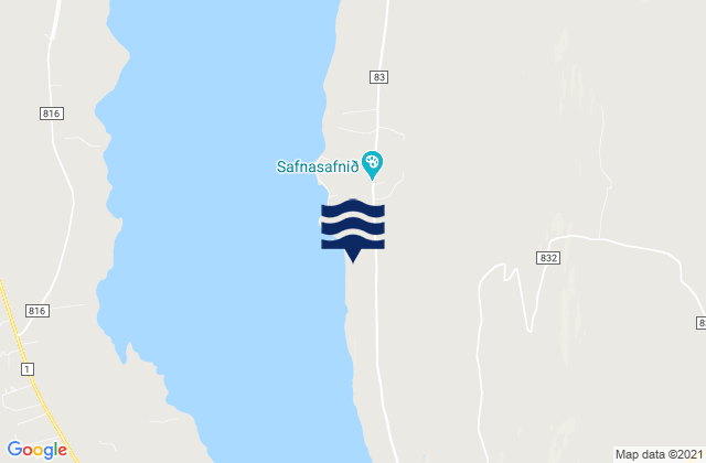 Svalbarðsstrandarhreppur, Icelandの潮見表地図
