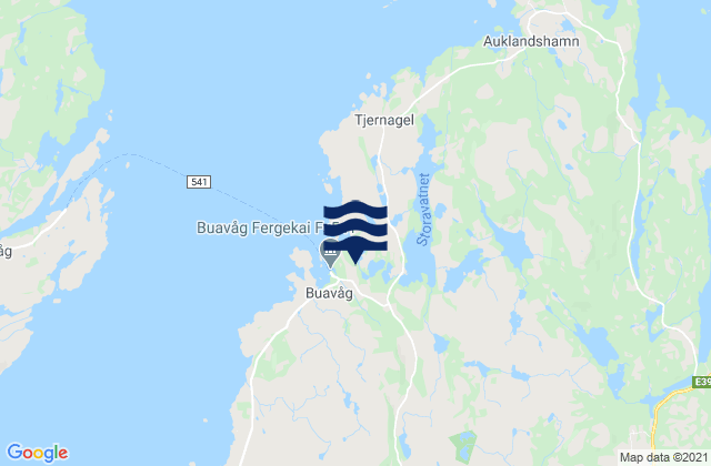 Sveio, Norwayの潮見表地図