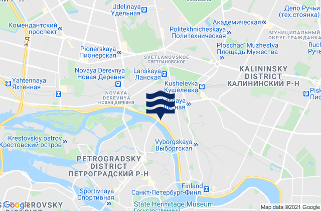 Svetlanovskiy, Russiaの潮見表地図