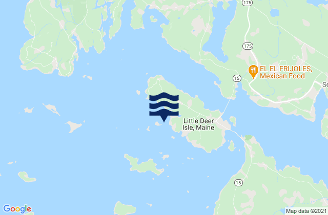 Swains Ledge 0.3 nautical mile SW of, United Statesの潮見表地図