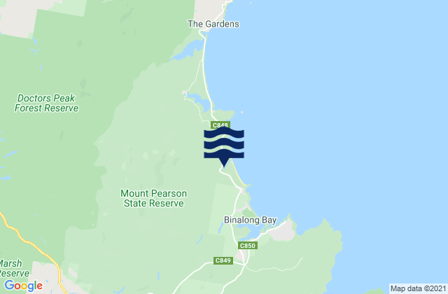 Swimcart Beach, Australiaの潮見表地図