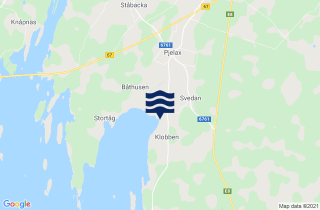 Sydösterbotten, Finlandの潮見表地図