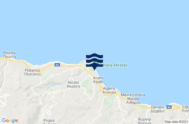 Sylivainiótika, Greeceの潮見表地図