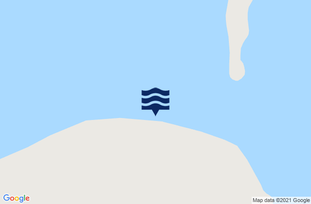 Syndaska Bay entrance, Russiaの潮見表地図