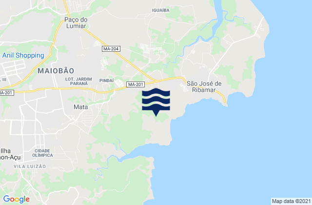 São José de Ribamar, Brazilの潮見表地図