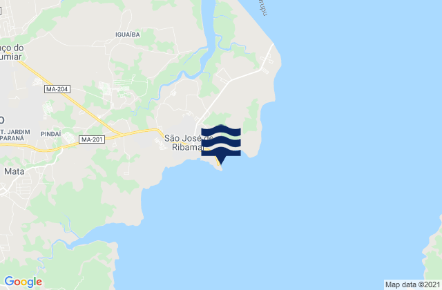 São José de Ribamar, Brazilの潮見表地図