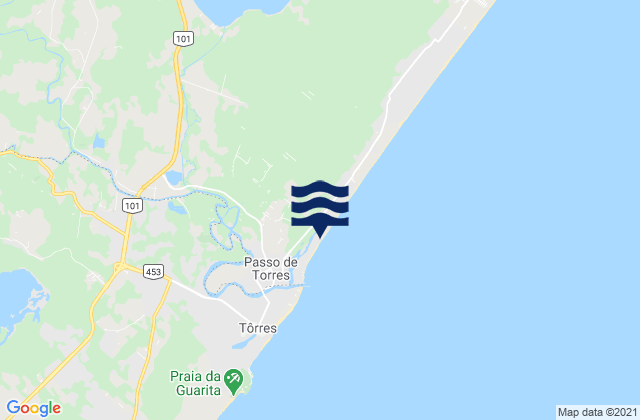 São João do Sul, Brazilの潮見表地図