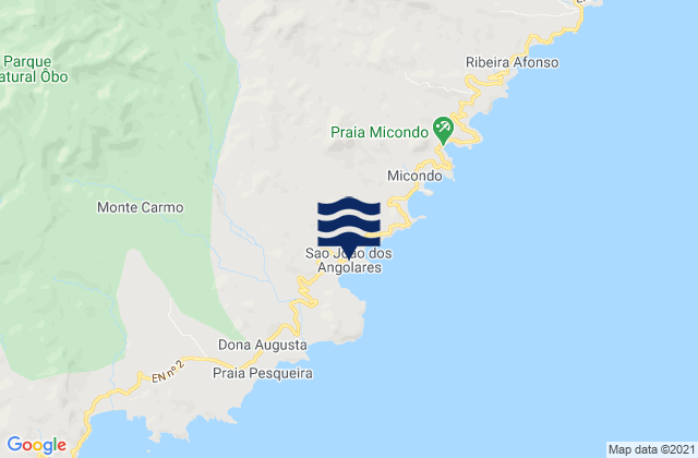 São João dos Angolares, Sao Tome and Principeの潮見表地図