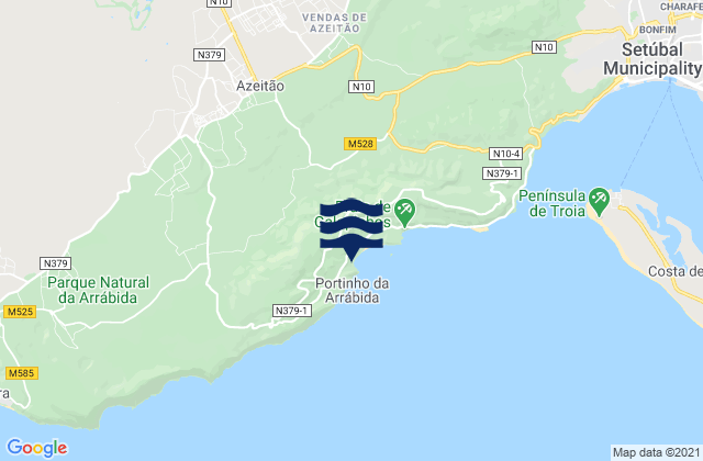 São Lourenço, Portugalの潮見表地図