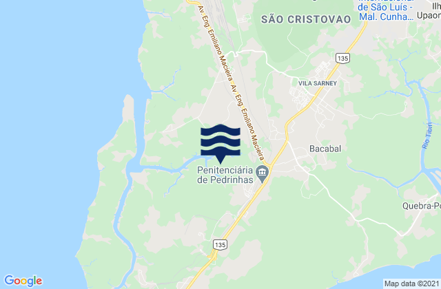 São Luís, Brazilの潮見表地図