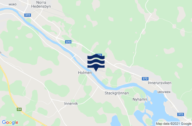 Södra Bergsbyn, Swedenの潮見表地図