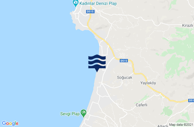 Söke, Turkeyの潮見表地図