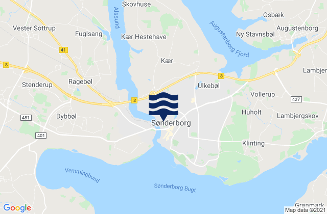 Sønderborg Kommune, Denmarkの潮見表地図