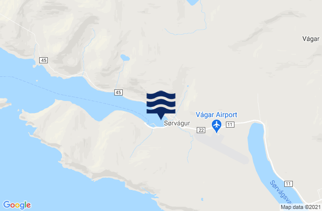 Sørvágur, Faroe Islandsの潮見表地図