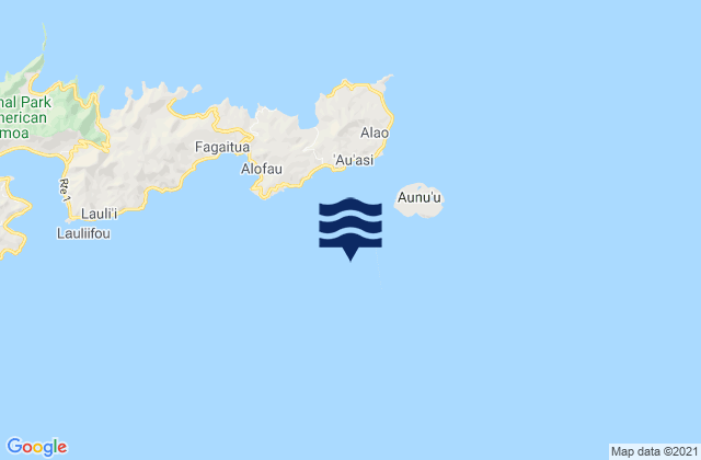 Sā‘ole County, American Samoaの潮見表地図