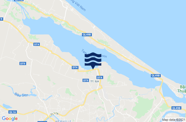 Sịa, Vietnamの潮見表地図