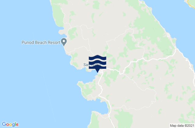 Tabing, Philippinesの潮見表地図