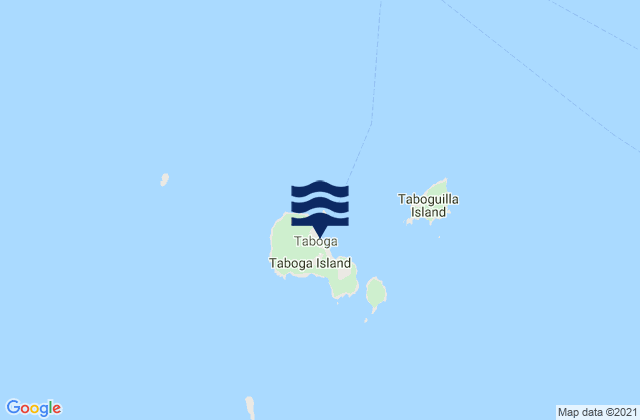Taboga, Panamaの潮見表地図