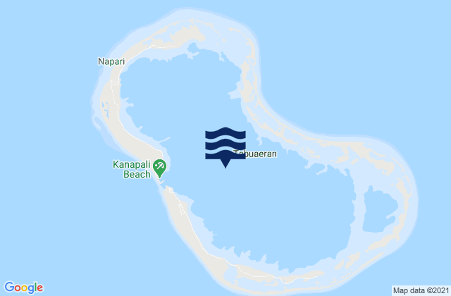 Tabuaeran, Kiribatiの潮見表地図