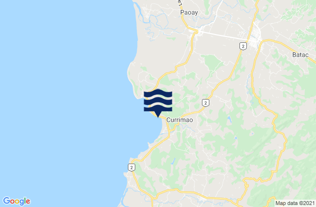 Tabug, Philippinesの潮見表地図