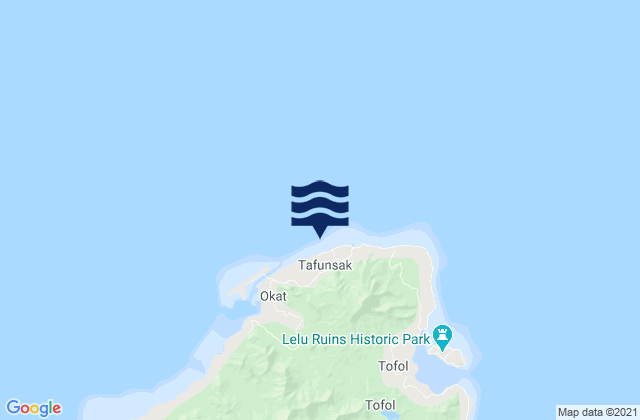 Tafunsak, Micronesiaの潮見表地図