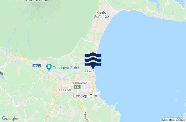 Tagas, Philippinesの潮見表地図