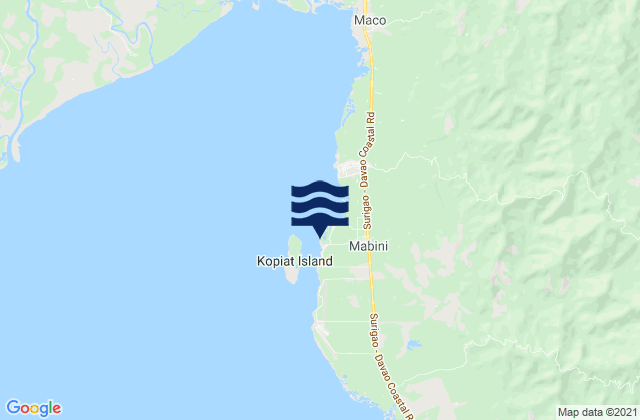 Tagnanan, Philippinesの潮見表地図