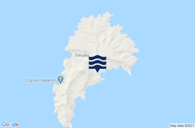 Tahuata, French Polynesiaの潮見表地図