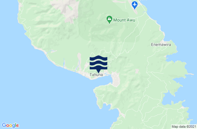 Tahuna, Indonesiaの潮見表地図