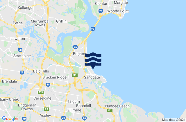 Taigum, Australiaの潮見表地図