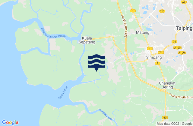 Taiping, Malaysiaの潮見表地図