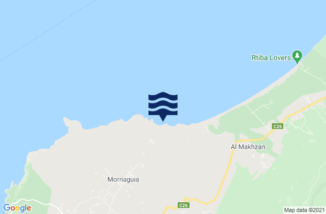 Takelsa, Tunisiaの潮見表地図