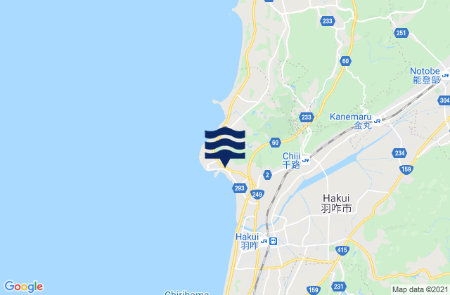 Taki, Japanの潮見表地図