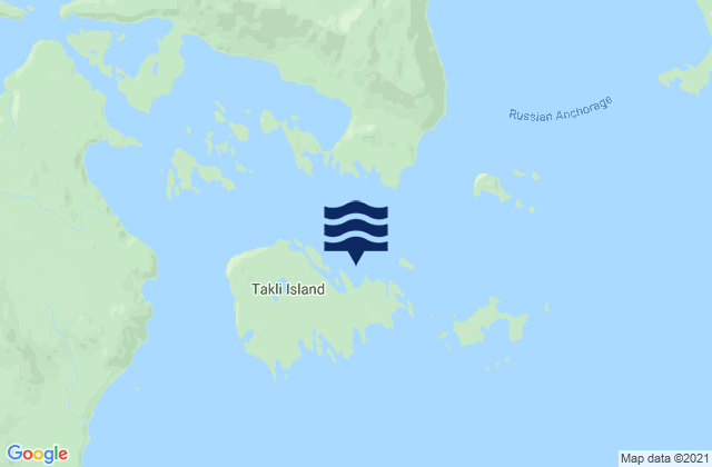 Takli Island Shelikof Strait, United Statesの潮見表地図
